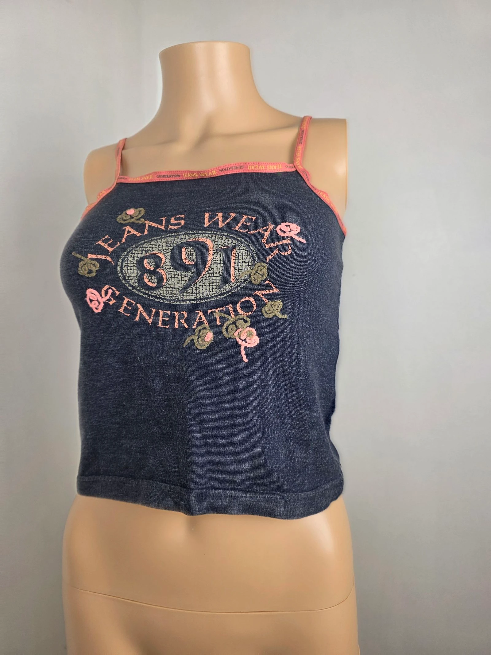 Crop top caraco 🍒vintage y2k jaren 90🍒maat 32/34/36 – photo 3